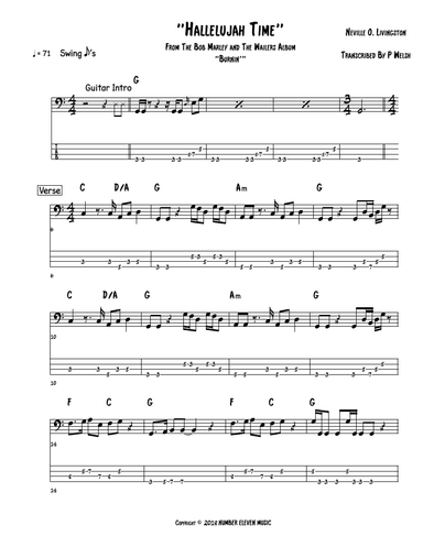 Hallelujah Time (arr. Accubass)