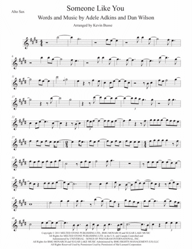 Someone Like You (arr. Kevin Busse)