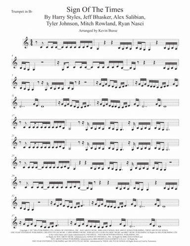 Sign Of The Times (arr. Kevin Busse)