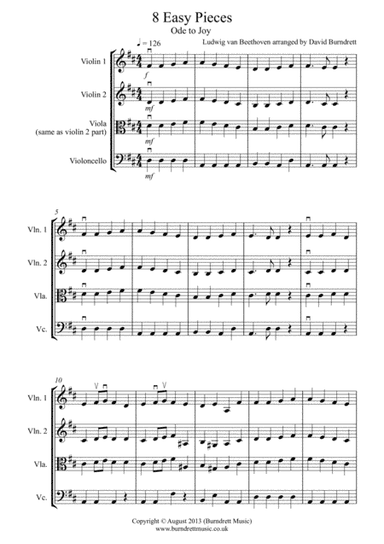 8 Easy Trios, for Strings (arr. David Burndrett)