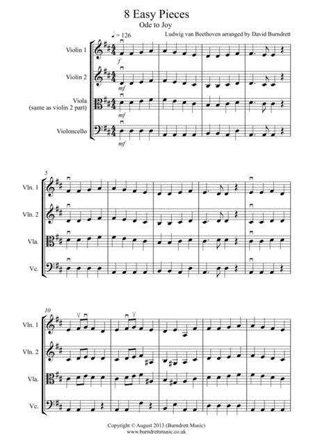 8 Easy Trios, for Strings (arr. David Burndrett)