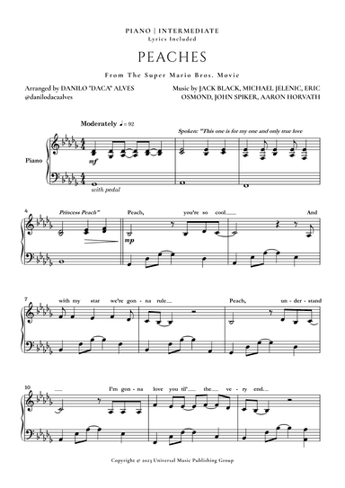 Peaches (arr. Danilo "Daca" Alves)