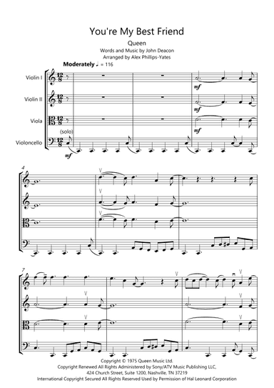 You're My Best Friend (arr. Alex Phillips-Yates)