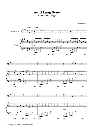 Auld Lang Syne (arr. Guima's Editions)