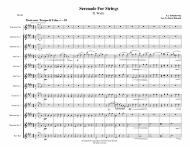 II. Waltz from Serenade For Strings (arr. Gary Bricault)