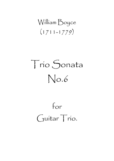 Trio Sonata No.6 (arr. Spence Bundy)