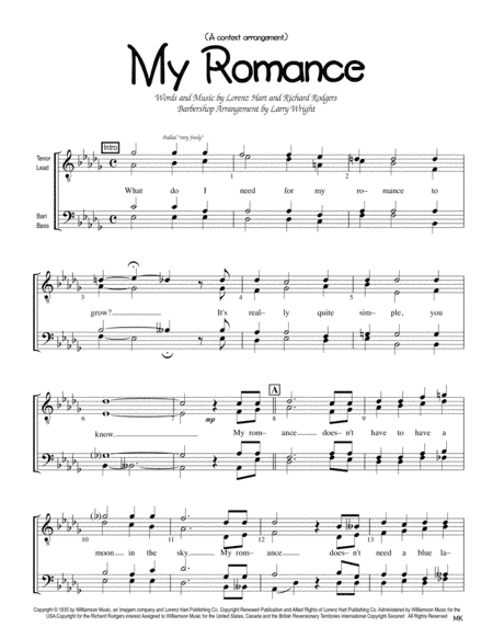 My Romance (arr. Larry Wright)
