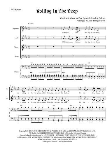Rolling In The Deep (arr. Jean-Francois Noel)
