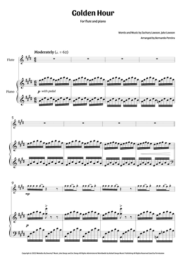 Golden Hour (arr. Bernardo Pereira)