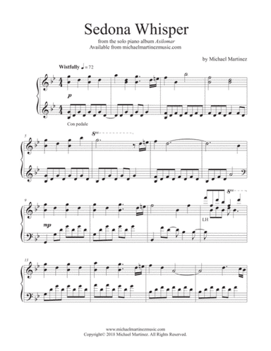 Sedona Whisper -  original piano solo (New Age)