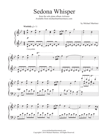 Sedona Whisper -  original piano solo (New Age)