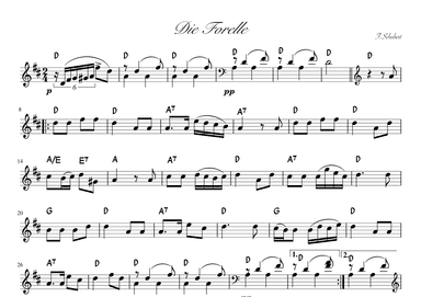 "Die Forelle" Ddur (arr. pfkaori)