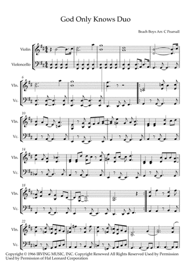 God Only Knows (arr. Caroline Pearsall)