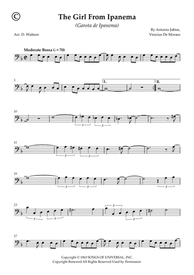 Garôta De Ipanema (arr. Douglas Wattson)
