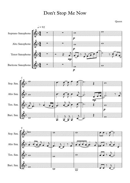 Don't Stop Me Now (arr. Jessica Taylor)