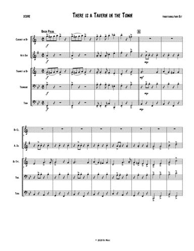 There is a Tavern in the Town (arr. Tim Olt)