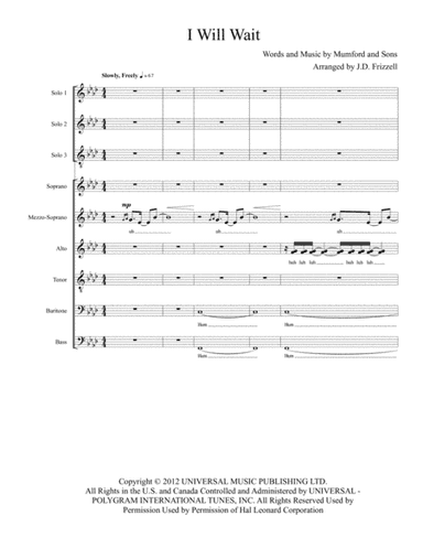 I Will Wait (arr. J.D. Frizzell)