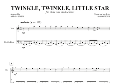 Twinkle Twinkle Little Star (arr. Art.o Artaud)