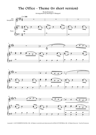 The Office - Theme (arr. Henrique F Mangoni)