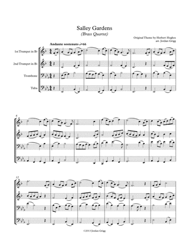 Salley Gardens (Brass Quartet) (arr. Jordan Grigg)