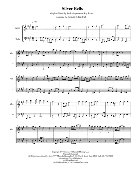Silver Bells (arr. Kenneth D. Friedrich)