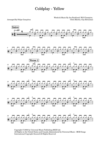 Yellow (arr. Felipe Gonçalves)