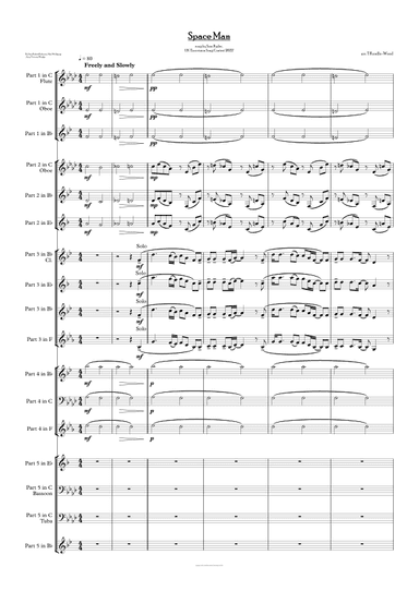 Space Man (arr. Tom Rundle-Wood)