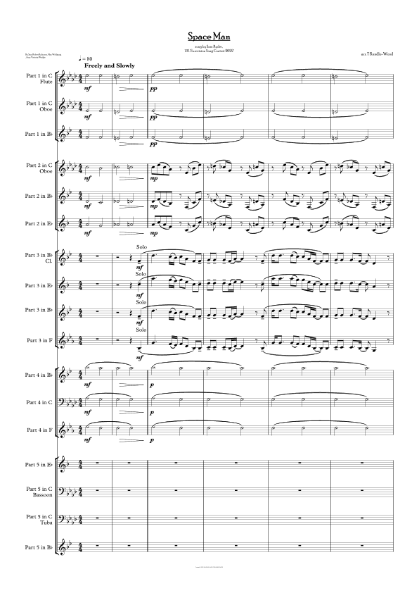 Space Man (arr. Tom Rundle-Wood)