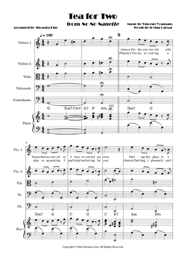 Tea For Two (arr. Jhonata Lino)
