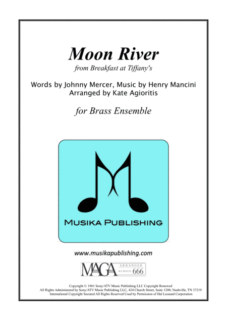 Moon River (arr. Kate Agioritis)