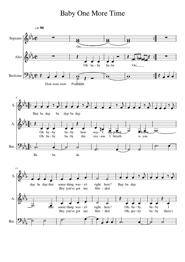 ...baby One More Time (arr. Lizzie Watson)