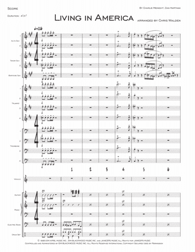 Living In America (arr. Chris Walden)