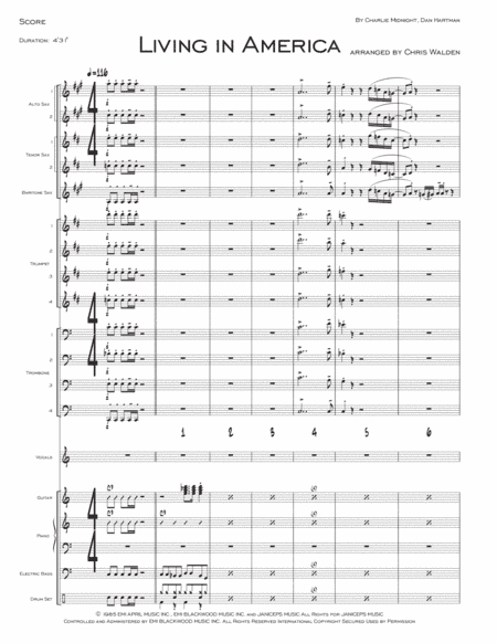 Living In America (arr. Chris Walden)