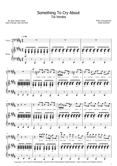 Something To Cry About (arr. Antje Günther)