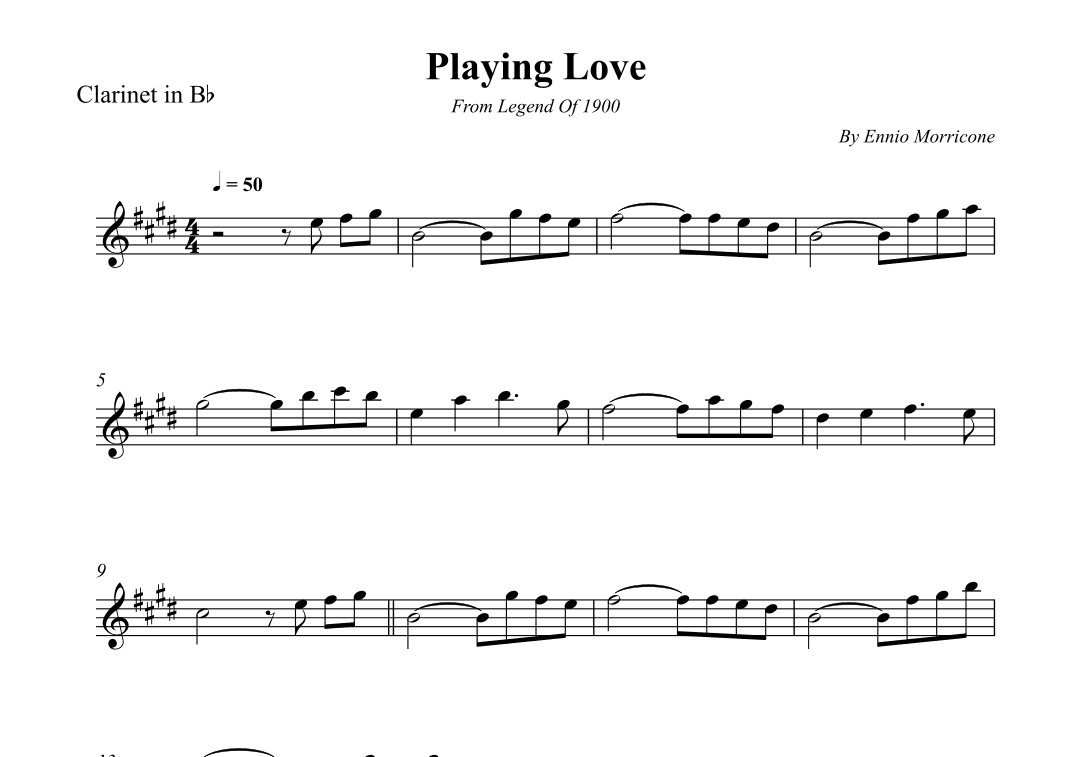 Playing Love (arr. Wesley S. SIlva)