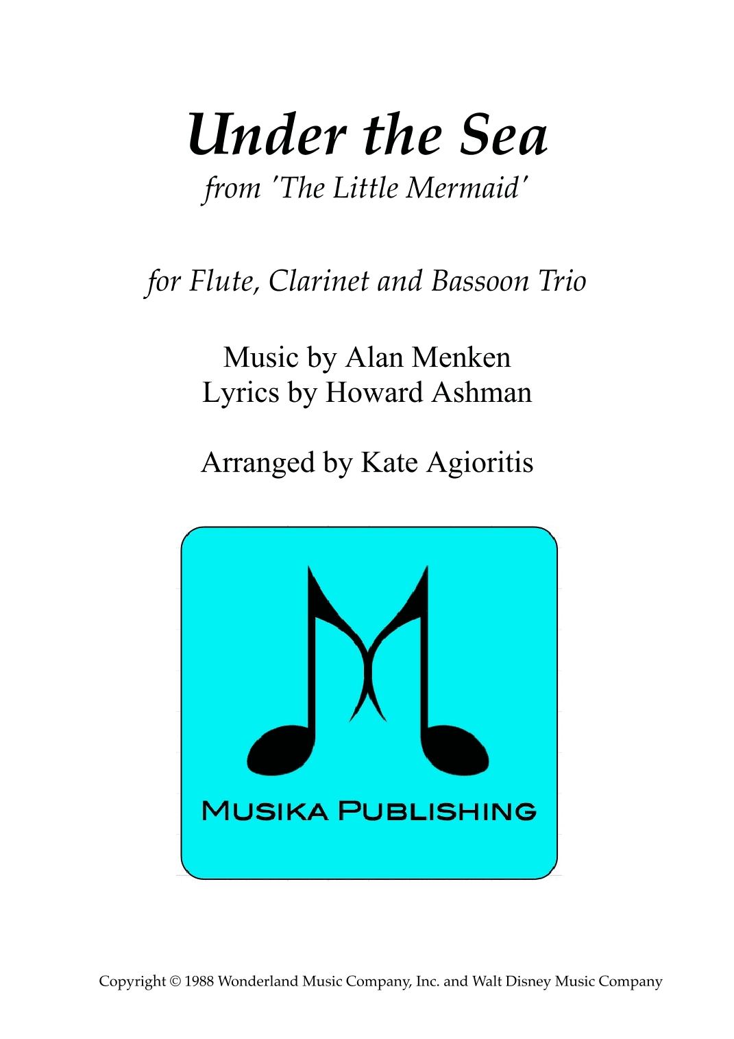 Under The Sea (arr. Kate Agioritis)