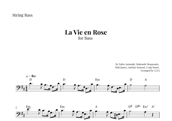 La Vie En Rose (arr. GDJ)