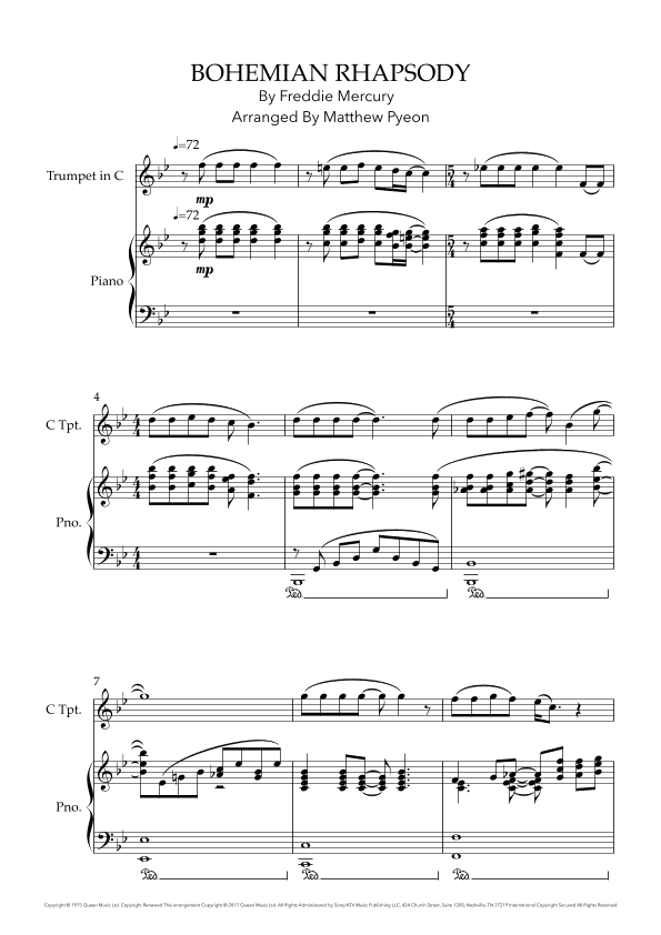 Bohemian Rhapsody (arr. Matthew pyeon)