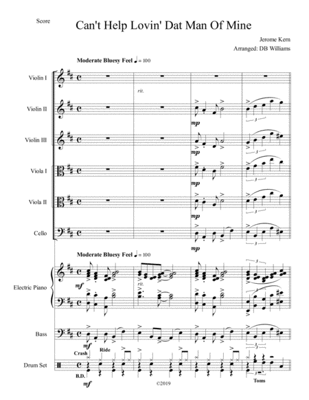 Can't Help Lovin' Dat Man (arr. DB Williams)