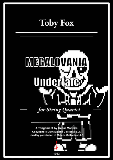 Megalovania - Score Only (arr. César Madeira)