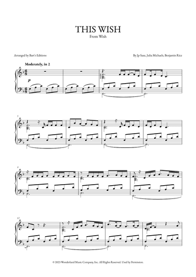 This Wish (arr. Bart's Editions)