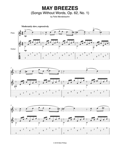 May Breezes (Songs Without Words, Op. 62, No. 1) (arr. Mark Phillips)
