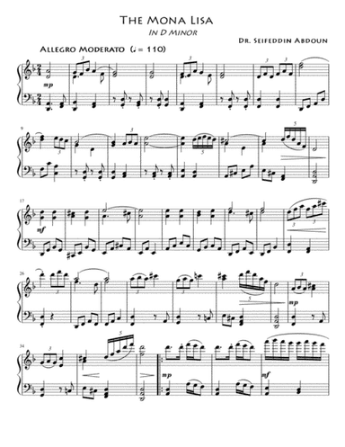 Piano Sonata in D minor: The Mona Lisa