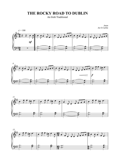 The Rocky Road to Dublin (arr. SCMusic)
