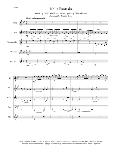 Nella Fantasia (arr. Martin Gold)