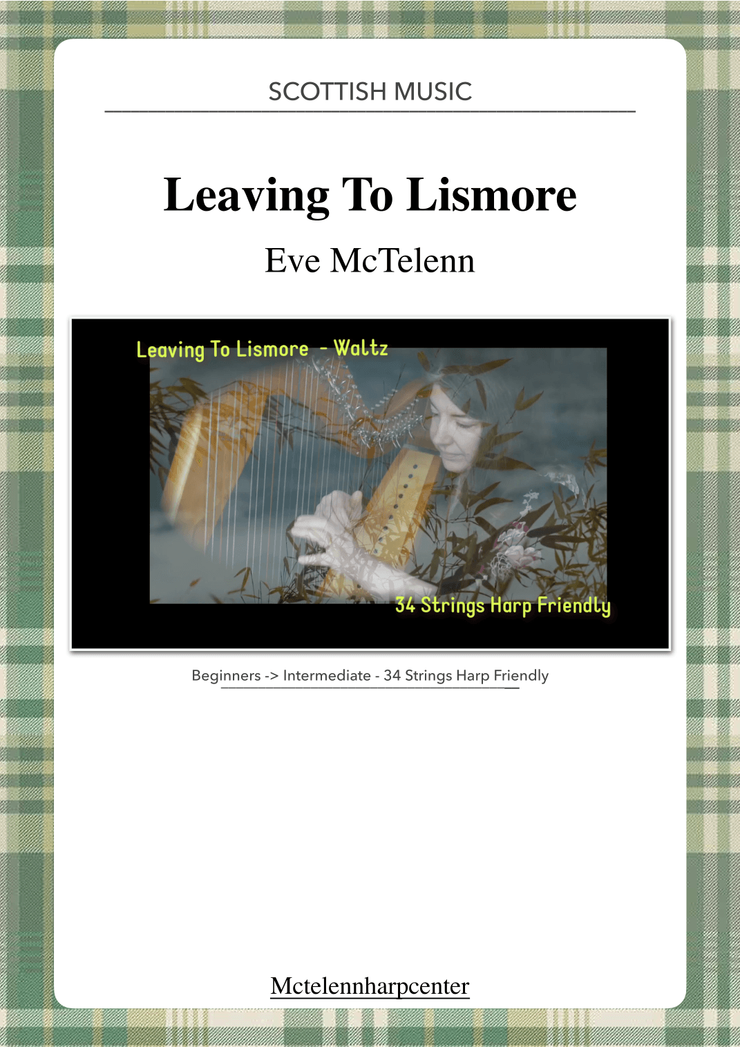 Leaving to Lismore Waltz - intermediate & 34 String Harp | McTelenn Harp Center (arr. Eve McTelenn)
