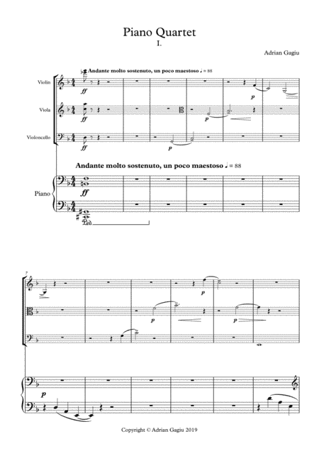 Piano Quartet, op. 76