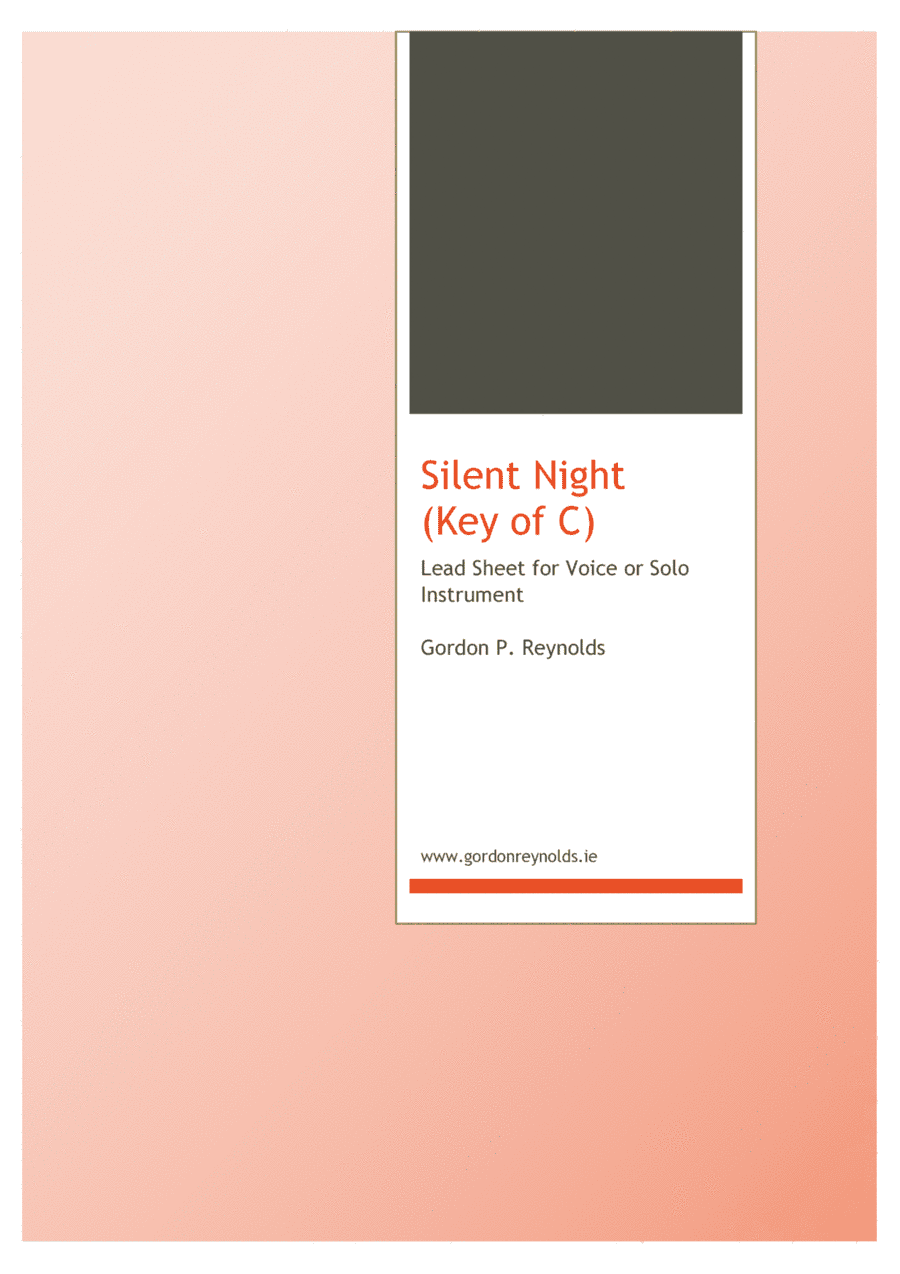 Silent Night for Solo Voice / Solo Instrument in C (arr. G.P. Reynolds)