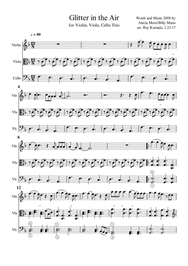 Glitter In The Air (arr. Ray Kamada)