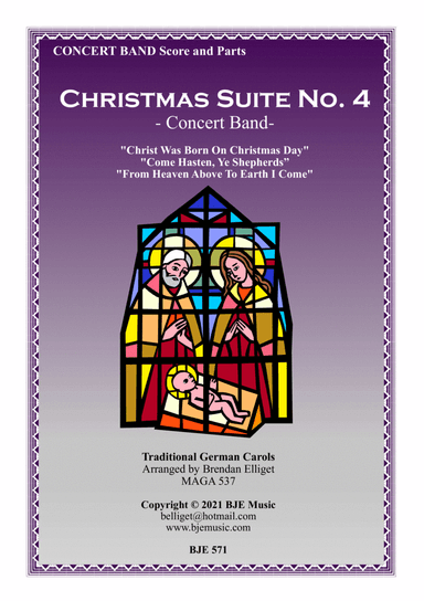 Christmas Suite No.4 - Concert Band Score and Parts PDF (arr. Brendan Elliget MAGA 537)